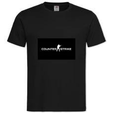 TCounter Strike Logo -shirt with Print Counter Strike Logo - 2XL black