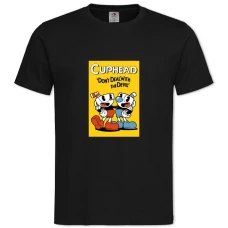 TCuphead Protagonists -shirt with Print Cuphead Protagonists - 2XL black