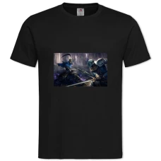 TBattle Of Two Knights -shirt with Print Battle Of Two Knights - 2XL black