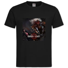 TDead By Daylight Cursed I Legacy -shirt with Print Dead By Daylight Cursed I Legacy - 2XL black
