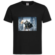 TDestiny Hero With A Wolf And An Ax -shirt with Print Destiny Hero With A Wolf And An Ax - 2XL black