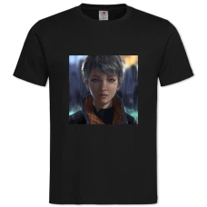 TDetroit Become Human Heroine Of The Game -shirt with Print Detroit Become Human Heroine Of The Game - 2XL black