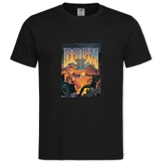 TDoom Ii Hell On Earth -shirt with Print Doom Ii Hell On Earth - 2XL black