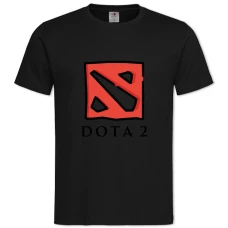 TDota 2 Logo -shirt with Print Dota 2 Logo - 2XL black