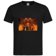 TDungeons & Dragons Cover -shirt with Print Dungeons & Dragons Cover - 2XL black