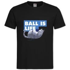 TThe Secret Life Of Pets Ball Is Life -shirt with Print The Secret Life Of Pets Ball Is Life - 2XL black