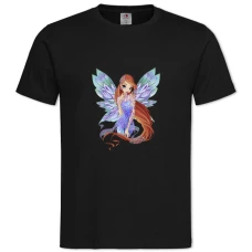 TWinx Club Princess With Wings -shirt with Print Winx Club Princess With Wings - 2XL black