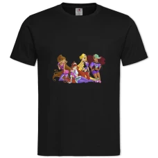 TWinx Club Main Heroes -shirt with Print Winx Club Main Heroes - 2XL black