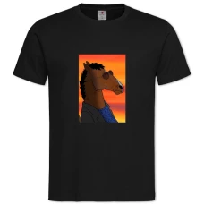 TBojack Horseman Sunset -shirt with Print Bojack Horseman Sunset - 2XL black