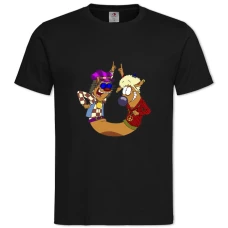 TCatdog Stars -shirt with Print Catdog Stars - 2XL black