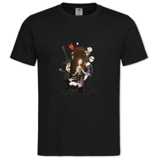 TThe Nightmare Before Christmas Characters -shirt with Print The Nightmare Before Christmas Characters - 2XL black