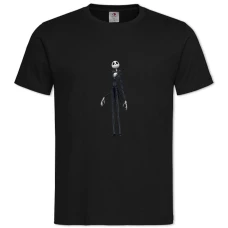 TThe Nightmare Before Christmas Skellington -shirt with Print The Nightmare Before Christmas Skellington - 2XL black