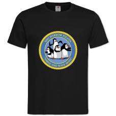 TMadagascar Logo With Penguins -shirt with Print Madagascar Logo With Penguins - 2XL black