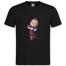 TMasha And The Bear Masha Sweetheart -shirt with Print Masha And The Bear Masha Sweetheart - 2XL black