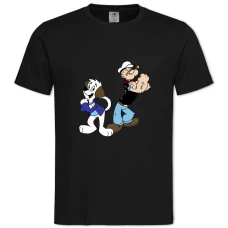 TPopeye The Sailor With Dog -shirt with Print Popeye The Sailor With Dog - 2XL black