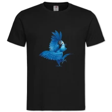 Футболка с принтом Рио Забавная Птица - 2XL черная