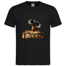 TWall-E Robot Face -shirt with Print Wall-E Robot Face - 2XL black