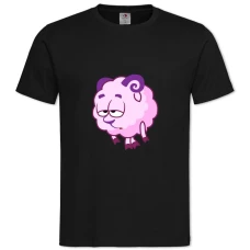 TTired Smeshariki Barash -shirt with Print Tired Smeshariki Barash - 2XL black