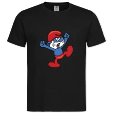TThe Smurfs Angry -shirt with Print The Smurfs Angry - 2XL black
