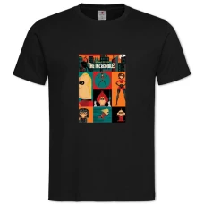 TThe Incredibles Main Theme -shirt with Print The Incredibles Main Theme - 2XL black