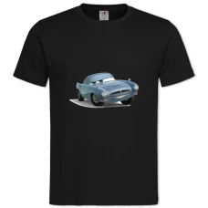 TCars Blue Car -shirt with Print Cars Blue Car - 2XL black