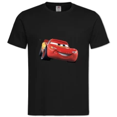TCars Red Car Smiling -shirt with Print Cars Red Car Smiling - 2XL black