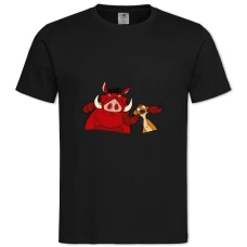 TTimon And Pumbaa Heroes -shirt with Print Timon And Pumbaa Heroes - 2XL black