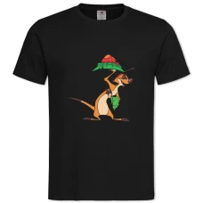 TTimon And Pumbaa Timon With Food -shirt with Print Timon And Pumbaa Timon With Food - 2XL black