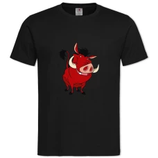 TTimon And Pumbaa Funny Pumbaa -shirt with Print Timon And Pumbaa Funny Pumbaa - 2XL black