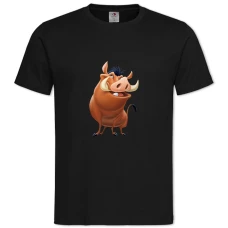 TTimon And Pumbaa Smiling Pumbaa -shirt with Print Timon And Pumbaa Smiling Pumbaa - 2XL black