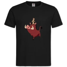 TTimon And Pumbaa Main Heroes -shirt with Print Timon And Pumbaa Main Heroes - 2XL black