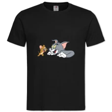TTom And Jerry Main Heroes -shirt with Print Tom And Jerry Main Heroes - 2XL black