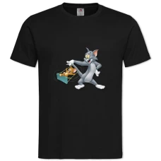 TTom And Jerry Funny Heroes -shirt with Print Tom And Jerry Funny Heroes - 2XL black