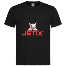 Футболка с принтом Джетикс Логотип - 2XL черная