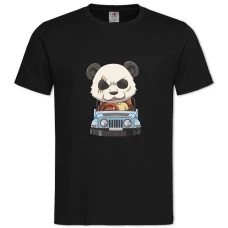 TBeastars Angry Panda -shirt with Print Beastars Angry Panda - 2XL black