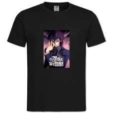 TCode Geass Main Theme -shirt with Print Code Geass Main Theme - 2XL black