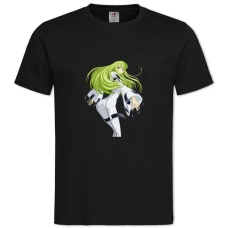 TCode Geass C2 Hero Girl -shirt with Print Code Geass C2 Hero Girl - 2XL black