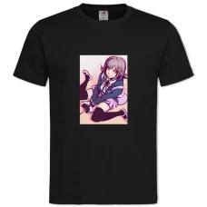 TDanganronpa Cute Art Game Version -shirt with Print Danganronpa Cute Art Game Version - 2XL black