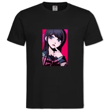TDanganronpa Sayaka Maizono -shirt with Print Danganronpa Sayaka Maizono - 2XL black