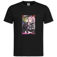 TDanganronpa Little Girls -shirt with Print Danganronpa Little Girls - 2XL black