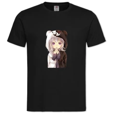 TDanganronpa Monokuma Girl -shirt with Print Danganronpa Monokuma Girl - 2XL black