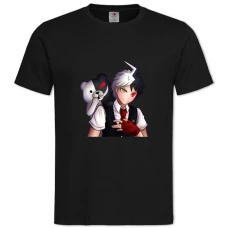 TDanganronpa Monokuma Boy -shirt with Print Danganronpa Monokuma Boy - 2XL black