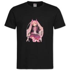 TDanganronpa Kotoko Utsugi Art -shirt with Print Danganronpa Kotoko Utsugi Art - 2XL black