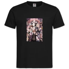 TDanganronpa Main Theme -shirt with Print Danganronpa Main Theme - 2XL black