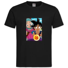 TDragon Ball Cute Heroes -shirt with Print Dragon Ball Cute Heroes - 2XL black