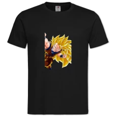 TDragon Ball Strong Powerfull Hero -shirt with Print Dragon Ball Strong Powerfull Hero - 2XL black