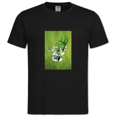 TThe Simpsons Hulk Homer -shirt with Print The Simpsons Hulk Homer - 2XL black