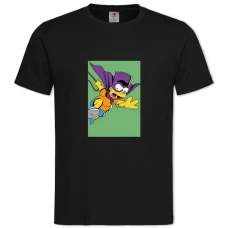 TThe Simpsons Superhero Bart -shirt with Print The Simpsons Superhero Bart - 2XL black