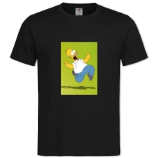 TThe Simpsons Scary Homer -shirt with Print The Simpsons Scary Homer - 2XL black
