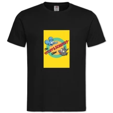 TThe Simpsons Itchy And Scratchy -shirt with Print The Simpsons Itchy And Scratchy - 2XL black